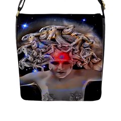 Medusa Flap Closure Messenger Bag (large) by icarusismartdesigns