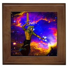 Star Fighter Framed Ceramic Tile by icarusismartdesigns