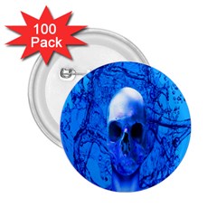 Alien Blue 2 25  Button (100 Pack) by icarusismartdesigns