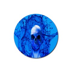 Alien Blue Drink Coasters 4 Pack (round) by icarusismartdesigns