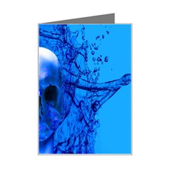 Alien Blue Mini Greeting Card