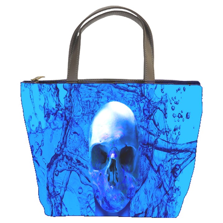 Alien Blue Bucket Handbag