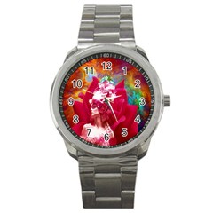 Star Flower Sport Metal Watch by icarusismartdesigns