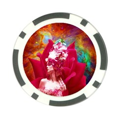 Star Flower Poker Chip by icarusismartdesigns