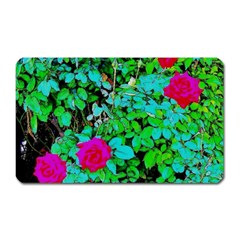 Rose Bush Magnet (rectangular) by sirhowardlee