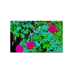 Rose Bush Sticker 10 Pack (rectangle)