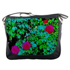 Rose Bush Messenger Bag by sirhowardlee