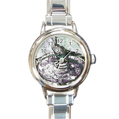 Bird Fountain 2 Round Italian Charm Watch by sirhowardlee