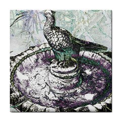 Bird Fountain 2 Ceramic Tile by sirhowardlee