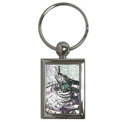 Bird Fountain 2 Key Chain (rectangle) by sirhowardlee