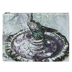 Bird Fountain 2 Cosmetic Bag (xxl) by sirhowardlee