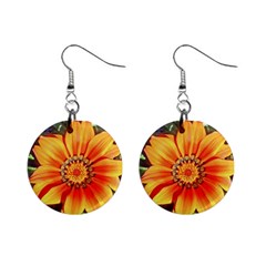 Flower In A Parking Lot Mini Button Earrings by sirhowardlee