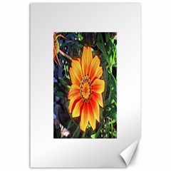 Flower In A Parking Lot Canvas 24  X 36  (unframed) by sirhowardlee