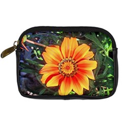 Flower In A Parking Lot Digital Camera Leather Case by sirhowardlee