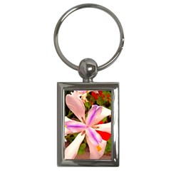 African Iris Key Chain (rectangle) by sirhowardlee