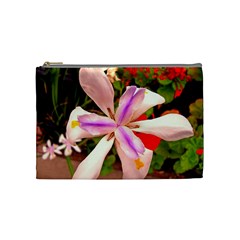 African Iris Cosmetic Bag (medium) by sirhowardlee