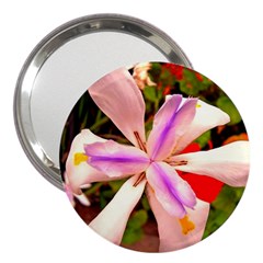 African Iris 3  Handbag Mirror