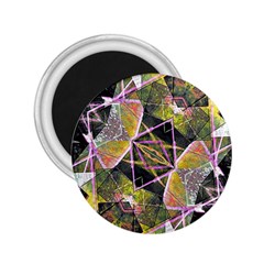 Geometric Grunge Pattern Print 2 25  Button Magnet by dflcprints