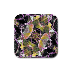 Geometric Grunge Pattern Print Drink Coasters 4 Pack (square) by dflcprints