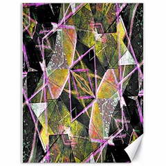 Geometric Grunge Pattern Print Canvas 18  X 24  (unframed) by dflcprints