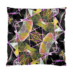 Geometric Grunge Pattern Print Cushion Case (two Sided)  by dflcprints