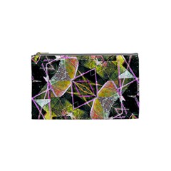 Geometric Grunge Pattern Print Cosmetic Bag (small) by dflcprints