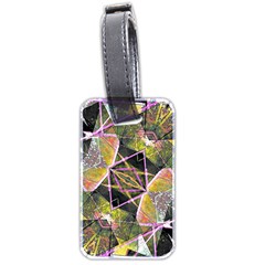 Geometric Grunge Pattern Print Luggage Tag (two Sides) by dflcprints