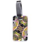 Geometric Grunge Pattern Print Luggage Tag (Two Sides) Back