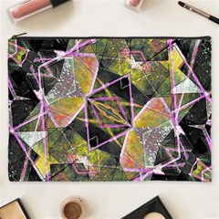 Geometric Grunge Pattern Print Cosmetic Bag (xxxl) by dflcprints