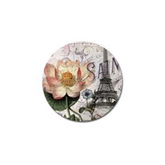 Vintage Paris Eiffel Tower Floral Golf Ball Marker 10 Pack by chicelegantboutique