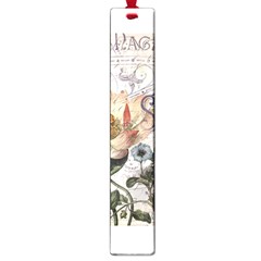 Vintage Paris Eiffel Tower Floral Large Bookmark by chicelegantboutique