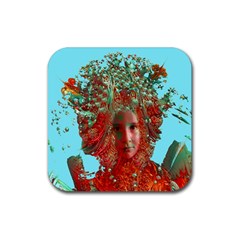 Flower Horizon Drink Coaster (square)