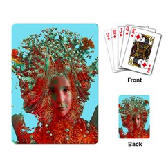 Flower Horizon Playing Cards Single Design by icarusismartdesigns