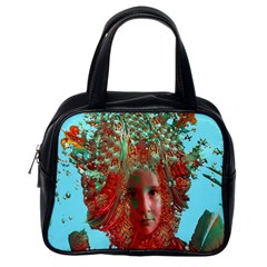 Flower Horizon Classic Handbag (one Side) by icarusismartdesigns