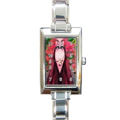 Tree Spirit Rectangular Italian Charm Watch by icarusismartdesigns