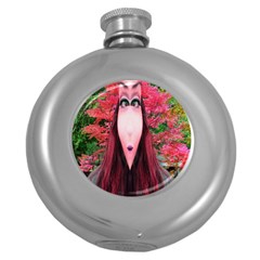 Tree Spirit Hip Flask (round) by icarusismartdesigns