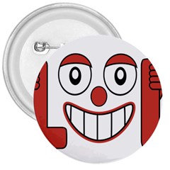 Laughing Out Loud Illustration002 3  Button by dflcprints