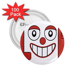 Laughing Out Loud Illustration002 2 25  Button (100 Pack) by dflcprints