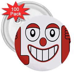 Laughing Out Loud Illustration002 3  Button (100 Pack) by dflcprints