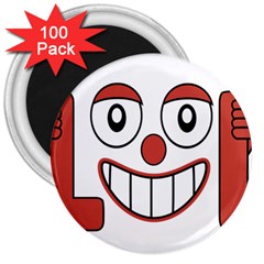 Laughing Out Loud Illustration002 3  Button Magnet (100 Pack) by dflcprints