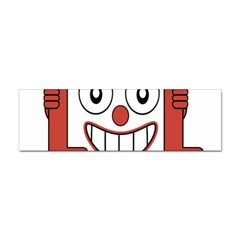 Laughing Out Loud Illustration002 Bumper Sticker by dflcprints