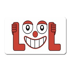 Laughing Out Loud Illustration002 Magnet (rectangular) by dflcprints