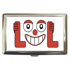 Laughing Out Loud Illustration002 Cigarette Money Case by dflcprints