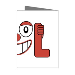 Laughing Out Loud Illustration002 Mini Greeting Card (8 Pack) by dflcprints