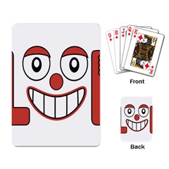 Laughing Out Loud Illustration002 Playing Cards Single Design by dflcprints