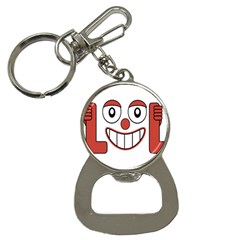 Laughing Out Loud Illustration002 Bottle Opener Key Chain by dflcprints