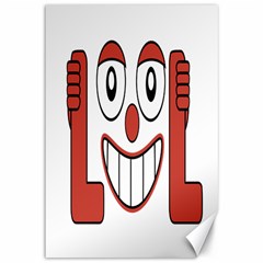 Laughing Out Loud Illustration002 Canvas 12  X 18  (unframed) by dflcprints