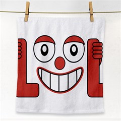 Laughing Out Loud Illustration002 Face Towel by dflcprints