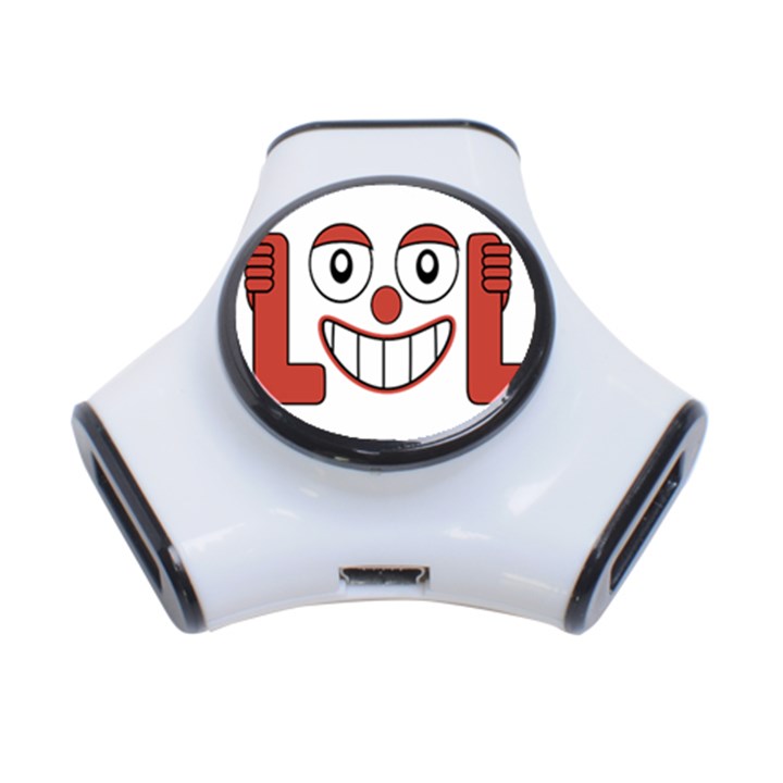 Laughing Out Loud Illustration002 3 Port USB Hub