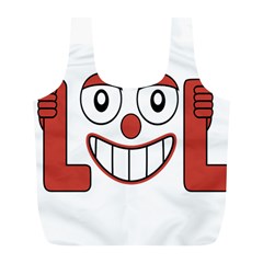 Laughing Out Loud Illustration002 Reusable Bag (l) by dflcprints